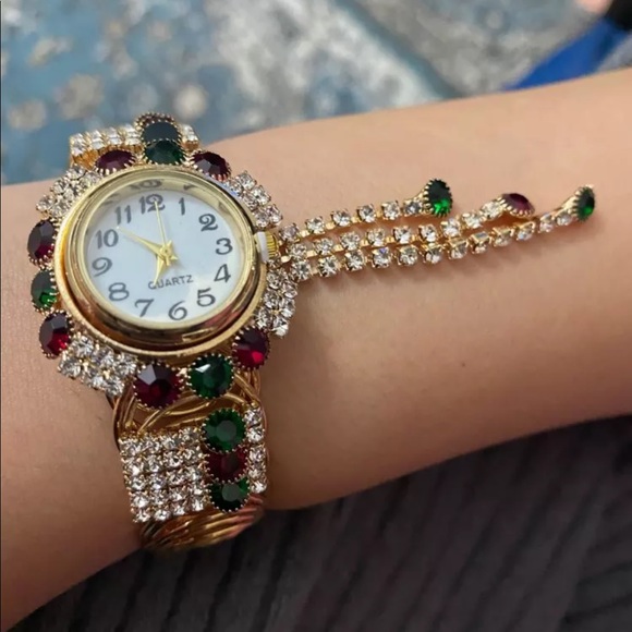 Multi Color Crystal Watch - Picture 3 of 8